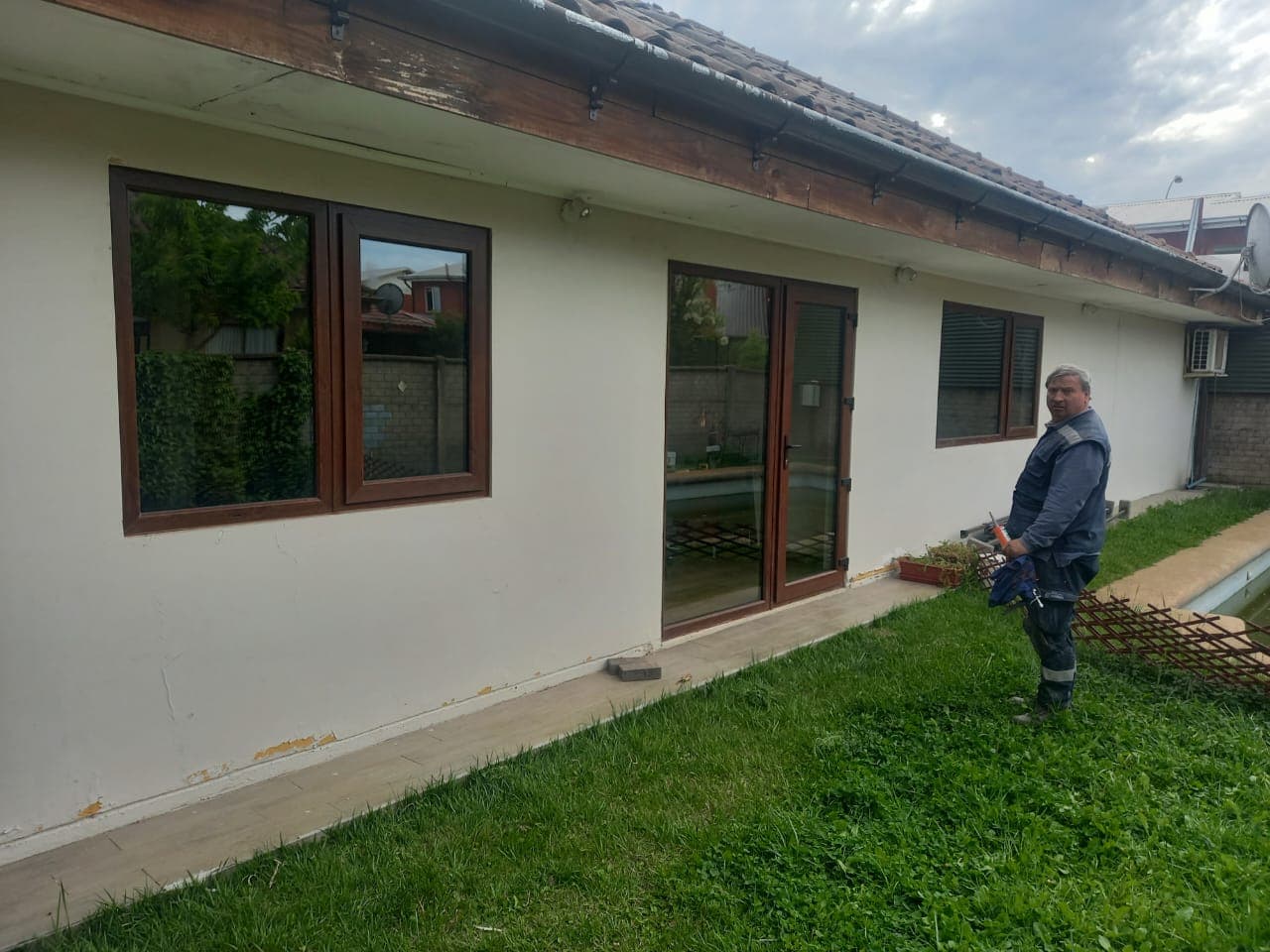 Ventanas PVC Color Nogal